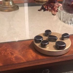 Polished obsidian crystals(6)